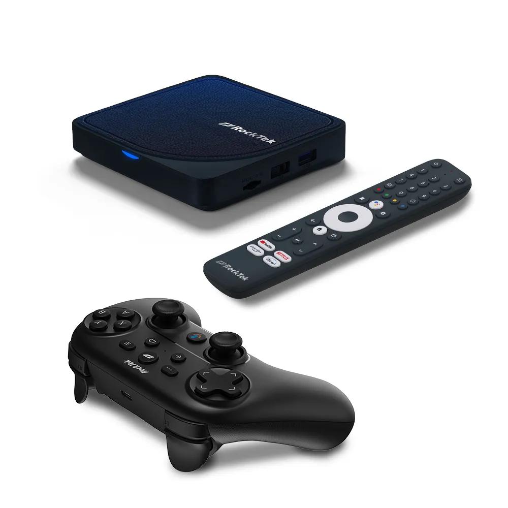 RockTek RTX5000 G2 Max | 4K GameStream Pro AndroidTV 12, Netflix Google Certified, Amlogic S905X4, 4GB RAM 64GB Storage, WiFi 6, Dolby Vision & Atmos