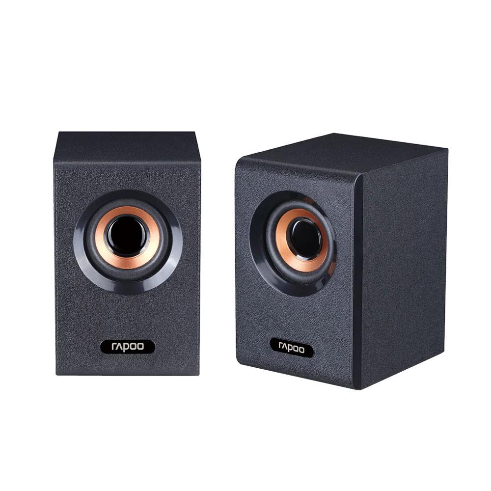 Rapoo A80 Compact Stereo Speaker | 2.0 Wired Multimedia Speakers | USB Powered | 6W RMS Output