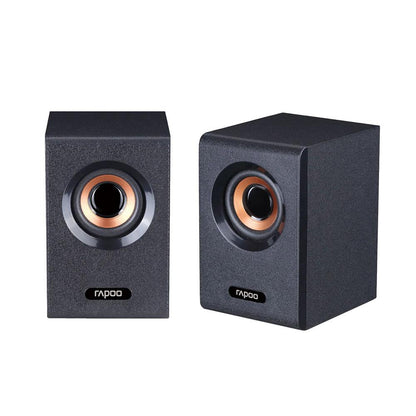 Rapoo A80 Compact Stereo Speaker | 2.0 Wired Multimedia Speakers | USB Powered | 6W RMS Output