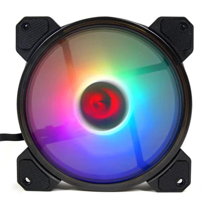 Redragon GC-F010 RGB Single PC Cooling Fan | 120mm | 9-Blade Design | RGB Lighting | 1×6-Pin 12V Connector