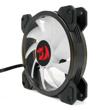 Redragon GC-F010 RGB Single PC Cooling Fan | 120mm | 9-Blade Design | RGB Lighting | 1×6-Pin 12V Connector