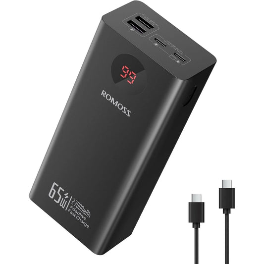 ROMOSS PEA27S 27000mAh 30W PD Power Bank | Premium Ultra‑Capacity Charger