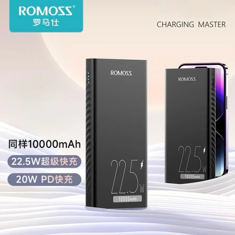 ROMOSS 10000mAh 22.5W PD Power Bank | Premium Portable Charger