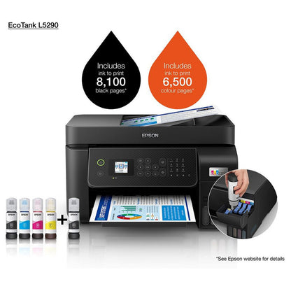 Epson EcoTank L5290 | A4 Wi-Fi 4-in-1 Office Ink Tank Printer