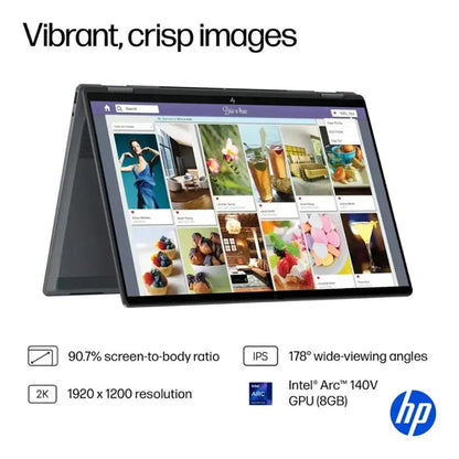 HP OmniBook X Flip 16-as0023dx 2-in-1 Copilot+ PC | Intel Core Ultra 7 256V | 16GB RAM | 1TB SSD | 16" Touch Display | Eclipse Gray (B5UH1UA)