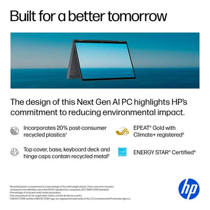 HP OmniBook X Flip 16-as0023dx 2-in-1 Copilot+ PC | Intel Core Ultra 7 256V | 16GB RAM | 1TB SSD | 16" Touch Display | Eclipse Gray (B5UH1UA)