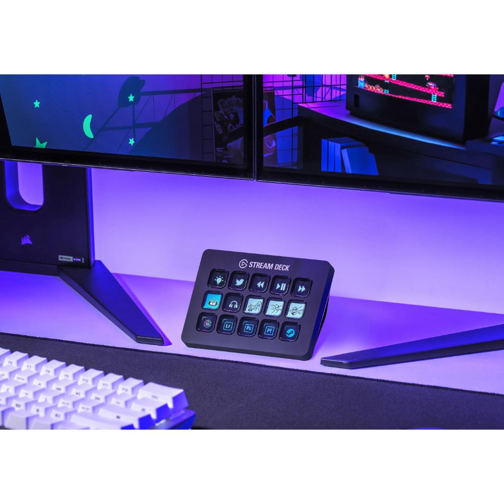 Elgato Stream Deck (15-Key) | Customizable Control Pad | LCD Keys | Workflow Automation for Streaming & Productivity