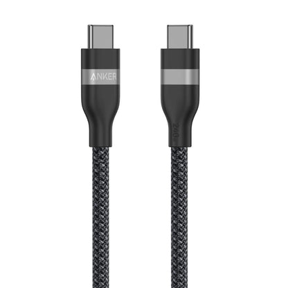 Anker | USB-C to USB-C Cable | 240W PD 3.1 Fast Charging | Upcycled-Braided | 0.9M / 1.8M / 6ft | Black | Eco-Friendly | For MacBook Pro, Laptop, Tablet, Power Bank, USB-C Charger