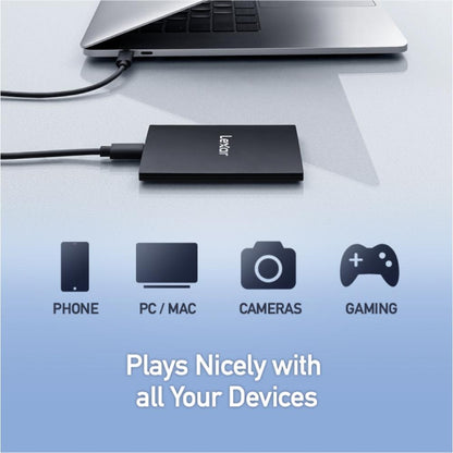 Lexar® SL500 Portable SSD | Up to 2000MB/s Read | USB 3.2 Gen 2x2 | Ultra-Slim External SSD