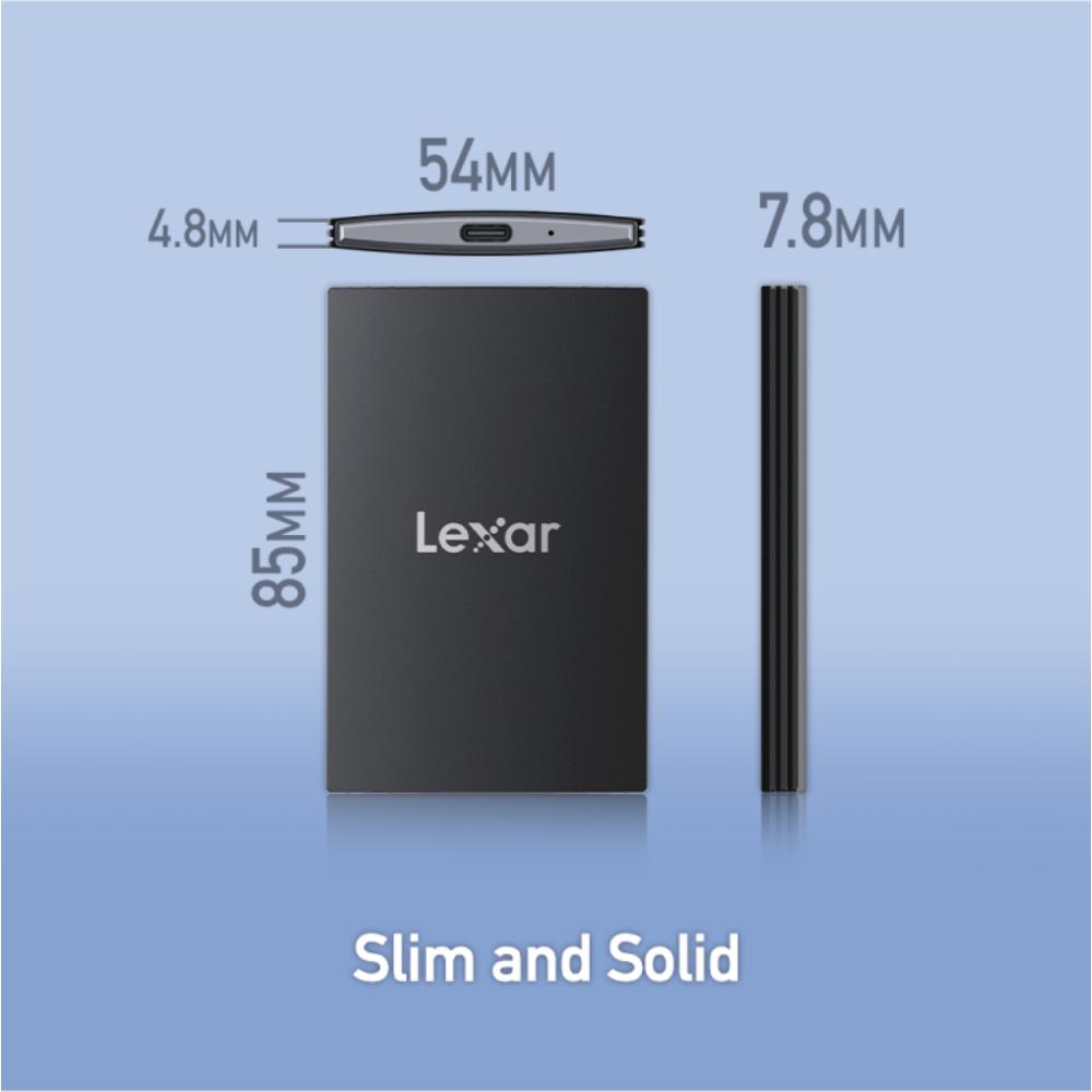 Lexar® SL500 Portable SSD | Up to 2000MB/s Read | USB 3.2 Gen 2x2 | Ultra-Slim External SSD