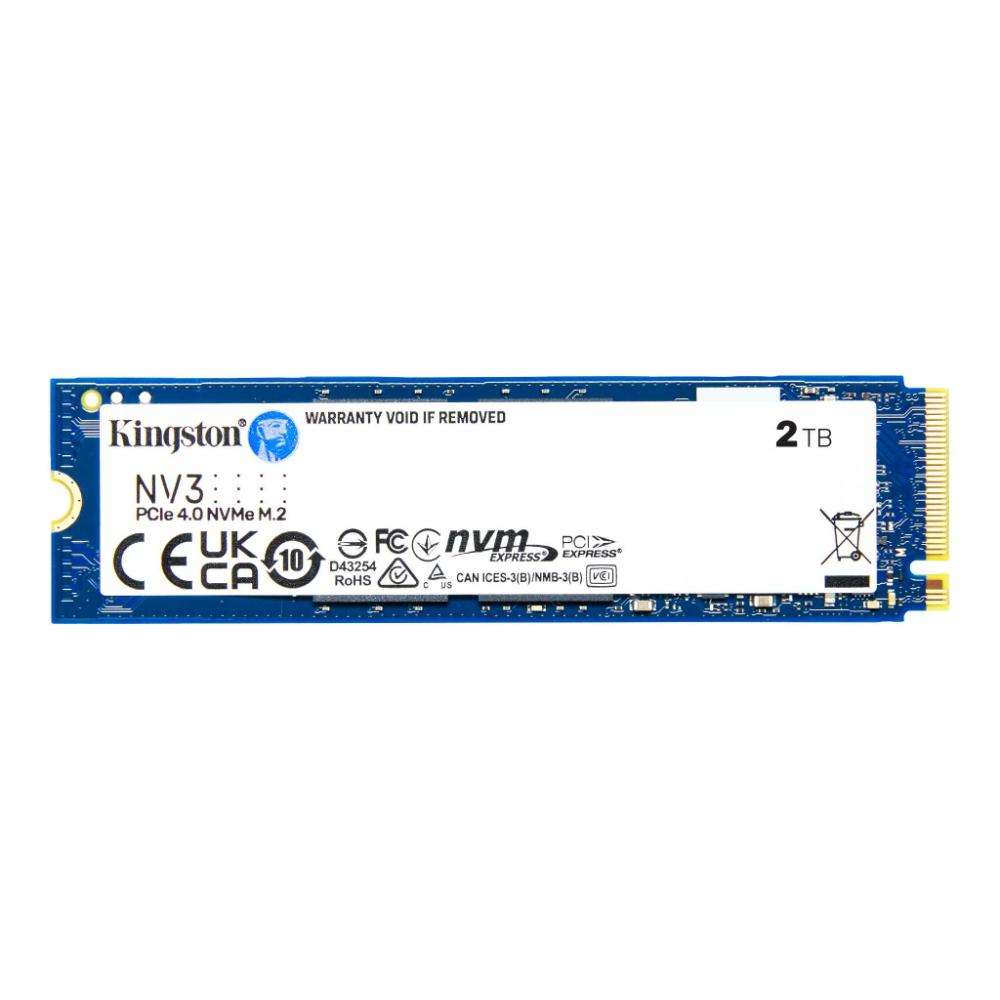 Kingston NV3 PCIe 4.0 NVMe SSD | Gen4 x4 | Up to 6,000MB/s | M.2 2280 | 500GB / 1TB / 2TB / 4TB