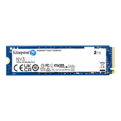 Kingston NV3 PCIe 4.0 NVMe SSD | Gen4 x4 | Up to 6,000MB/s | M.2 2280 | 500GB / 1TB / 2TB / 4TB