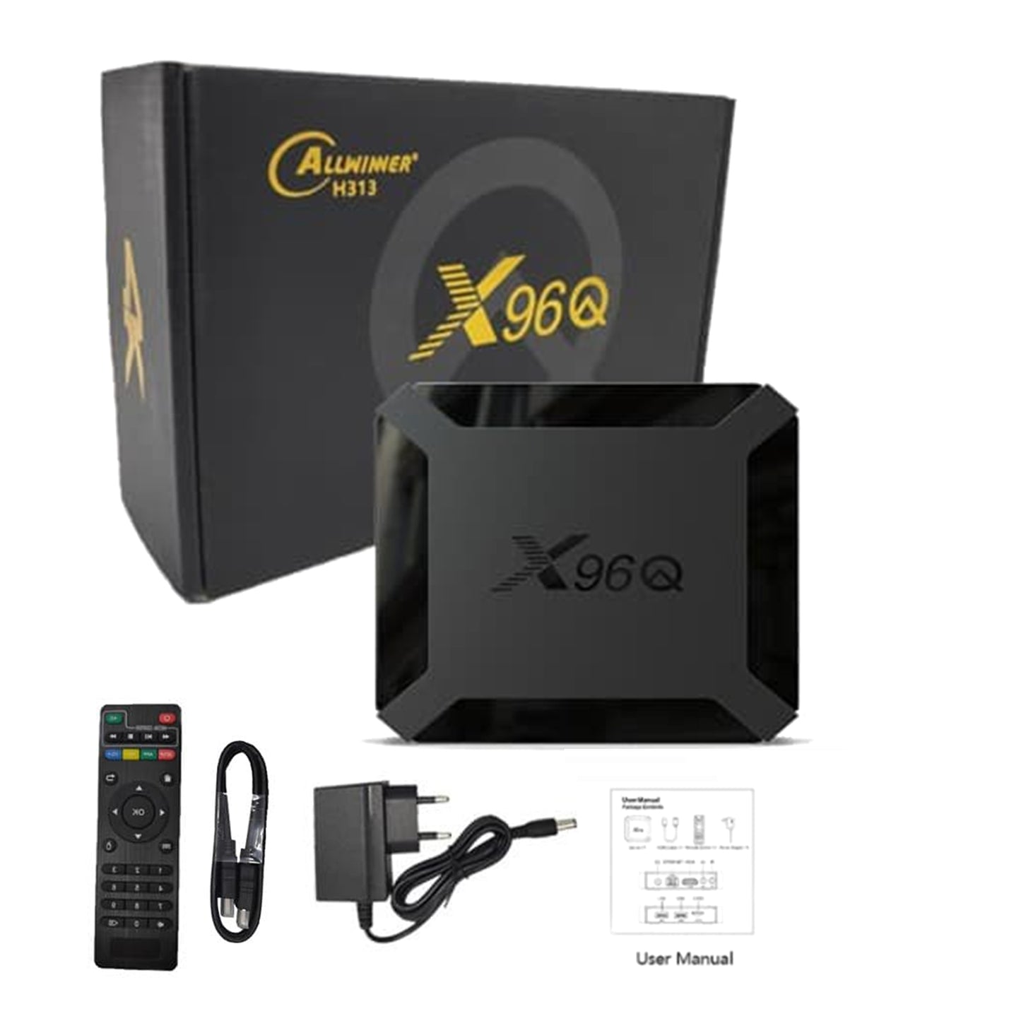 Smart Box X96Q Mini Quad Core 2G+16G 4K 60FPS ANDROID 10V