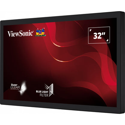 ViewSonic TD3207 | 32" Open Frame Touch Monitor, IP65 Front, 10-Point PCAP, 24/7 Operation, VESA Mount