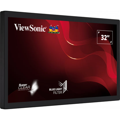 ViewSonic TD3207 | 32" Open Frame Touch Monitor, IP65 Front, 10-Point PCAP, 24/7 Operation, VESA Mount