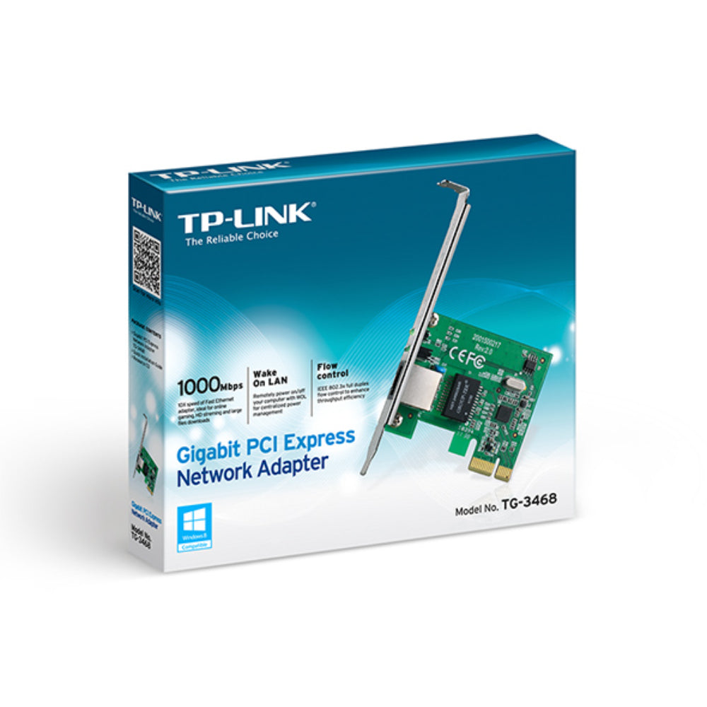 TP-Link TG-3468 Gigabit PCI Express Network Adapter | High-Speed LAN Connectivity with Compact PCIe Design