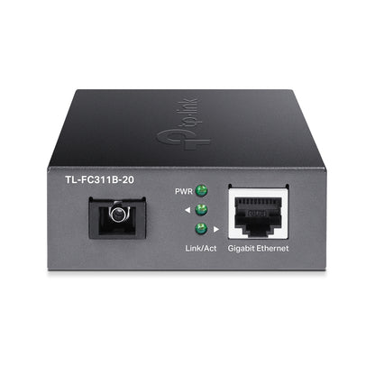 TP-Link TL-FC311B-20 Gigabit WDM Media Converter | Single-Fiber Ethernet Extension up to 20km with Auto-Negotiation