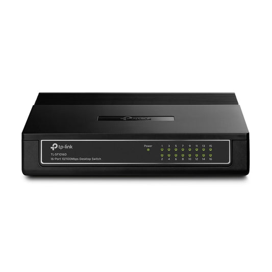 TP-Link TL-SF1016D 16-Port 10/100Mbps Desktop Switch | Scalable, Energy-Efficient, and Plug-and-Play Network Expansion