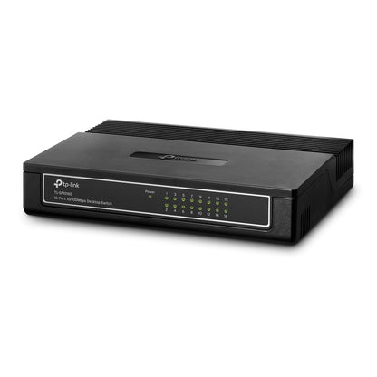 TP-Link TL-SF1016D 16-Port 10/100Mbps Desktop Switch | Scalable, Energy-Efficient, and Plug-and-Play Network Expansion