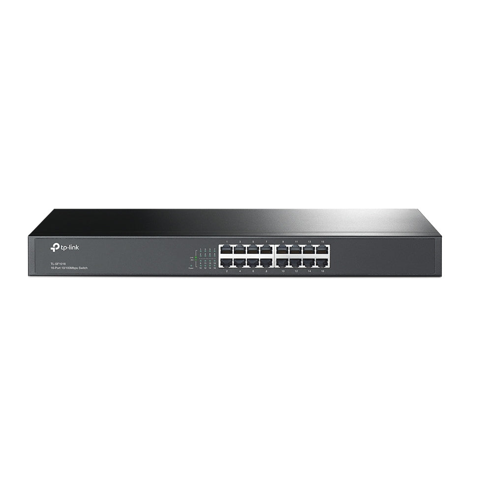TP-Link L-SF1016 16-Port 10/100Mbps Rackmount Switch | Scalable, Energy-Saving, and Durable Network Expansion