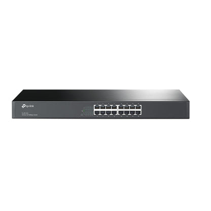 TP-Link L-SF1016 16-Port 10/100Mbps Rackmount Switch | Scalable, Energy-Saving, and Durable Network Expansion