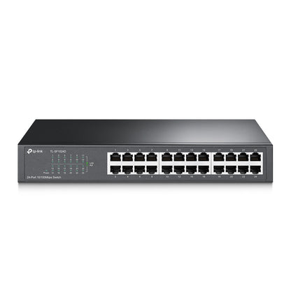TP-Link TL-SF1024D 24-Port 10/100Mbps Desktop/Rackmount Switch | Scalable, Energy-Saving, and Durable Network Expansion
