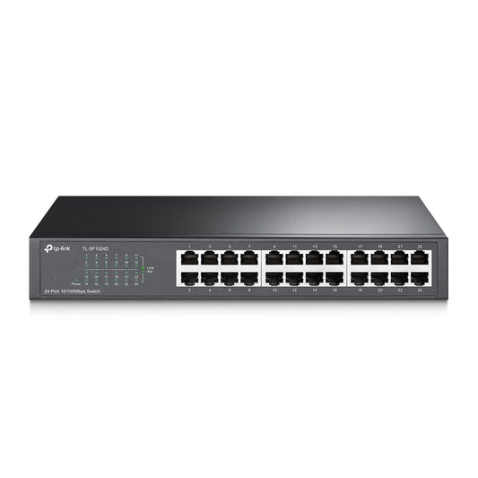 TP-Link TL-SF1024D 24-Port 10/100Mbps Desktop/Rackmount Switch | Scalable, Energy-Saving, and Durable Network Expansion