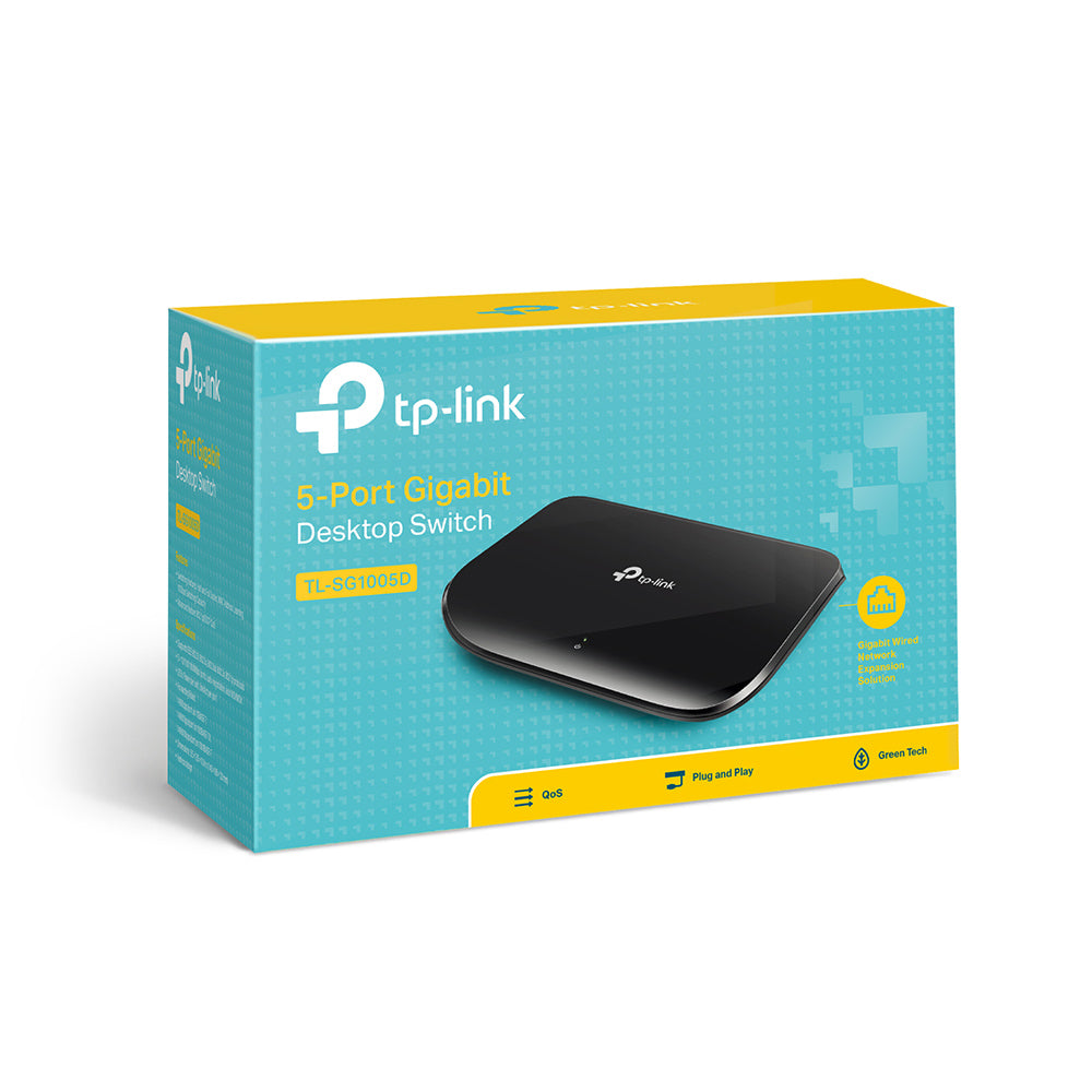 TP-Link TL-SG1005D 5-Port Gigabit Desktop Switch | High-Speed, Energy-Efficient, and Effortless Network Expansion