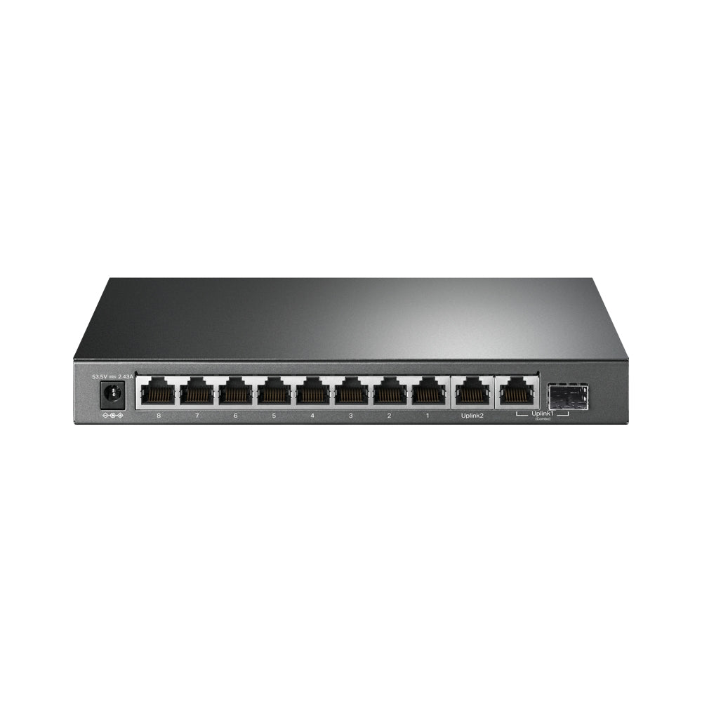 TP-Link TL-SG1210MP 10-Port Gigabit Desktop Switch with 8-Port PoE+ | High-Power PoE+, Extended Range, and Intelligent Traffic Control