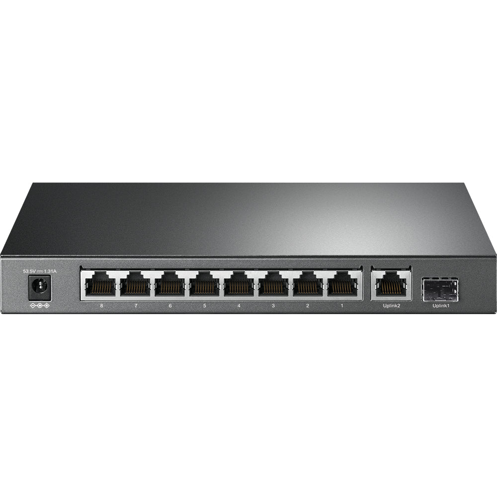 TP-Link TL-SG1210P 10-Port Gigabit Desktop Switch with 8-Port PoE+ | Full Gigabit Power, Traffic Control, and Long-Range PoE for Smart Networks