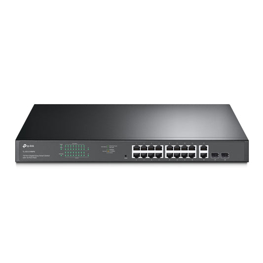 TP-Link TL-SG1218MPE 18-Port Gigabit Easy Smart Switch with 16-Port PoE+ | High-Power PoE+, Smart Traffic Control, and Surveillance-Ready Performance