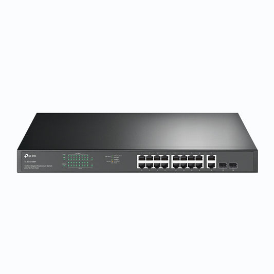 TP-Link TL-SG1218MP 18-Port Gigabit Rackmount Switch with 16 PoE+ | High-Power PoE+, Full Gigabit Speed, and Enterprise-Grade Reliability