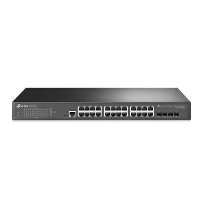 TP-Link TL-SG3428 JetStream 24-Port Gigabit L2+ Managed Switch with 4 SFP Slots | Omada SDN Integration, Advanced Routing, and Enterprise-Grade Security