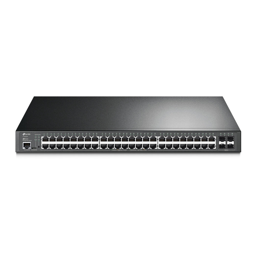 TP-Link TL-SG3452P JetStream 52-Port Gigabit L2+ Managed Switch with 48-Port PoE+ | High-Density PoE+, Omada SDN Integration, and Enterprise-Grade Layer 2+ Control