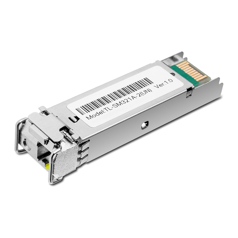 TP-Link TL-SM321A-2 1000Base-BX WDM Bi-Directional SFP Module | Gigabit Single-Fiber Transceiver with DDM and Hot-Swap Support