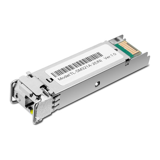 TP-Link TL-SM321A-2 1000Base-BX WDM Bi-Directional SFP Module | Gigabit Single-Fiber Transceiver with DDM and Hot-Swap Support