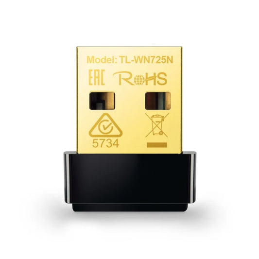 TP-Link TL-WN725N 150Mbps Wireless N Nano USB Adapter | Ultra-Compact Wi-Fi Adapter with Secure Connectivity and Multi-OS Support