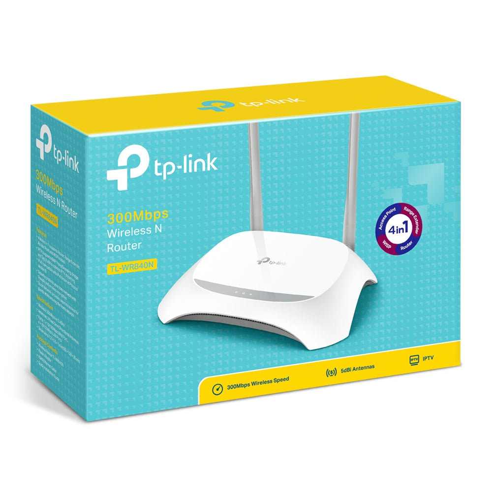 TP-Link TL-WR840N 300Mbps Wireless N Router  Wi-Fi 4 Single-Core CPU | Reliable Multi-Mode Wi-Fi for Everyday Use