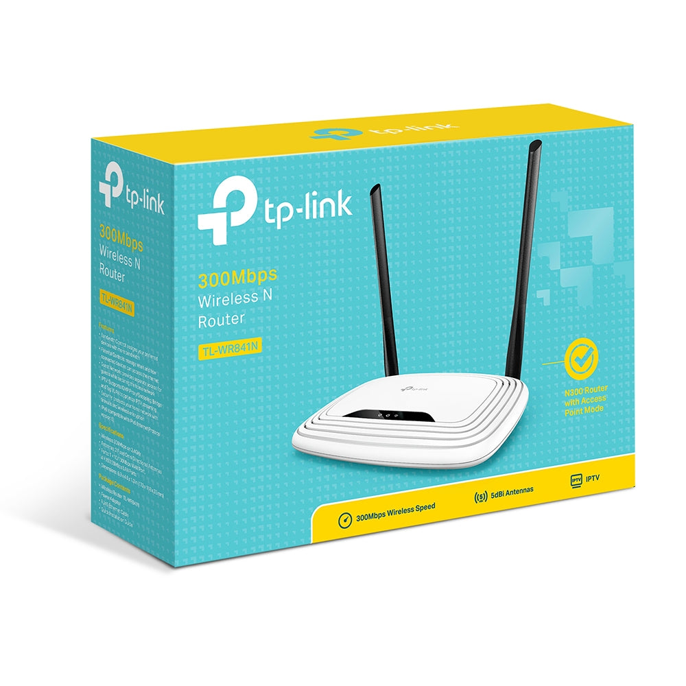 TP-Link TL-WR841N 300Mbps Wireless N Router Wi-Fi 4  Single-Core CPU | Streamlined Wireless Performance with Smart Controls