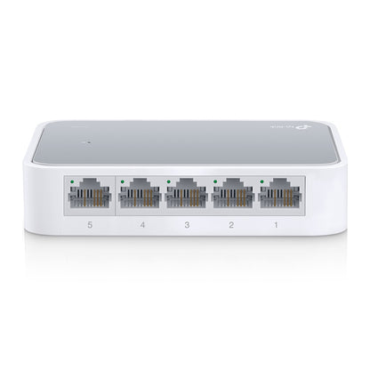 TP-Link TL-SF1005D 5-Port 10/100Mbps Desktop Switch | Efficient, Eco-Friendly, and Hassle-Free Network Expansion
