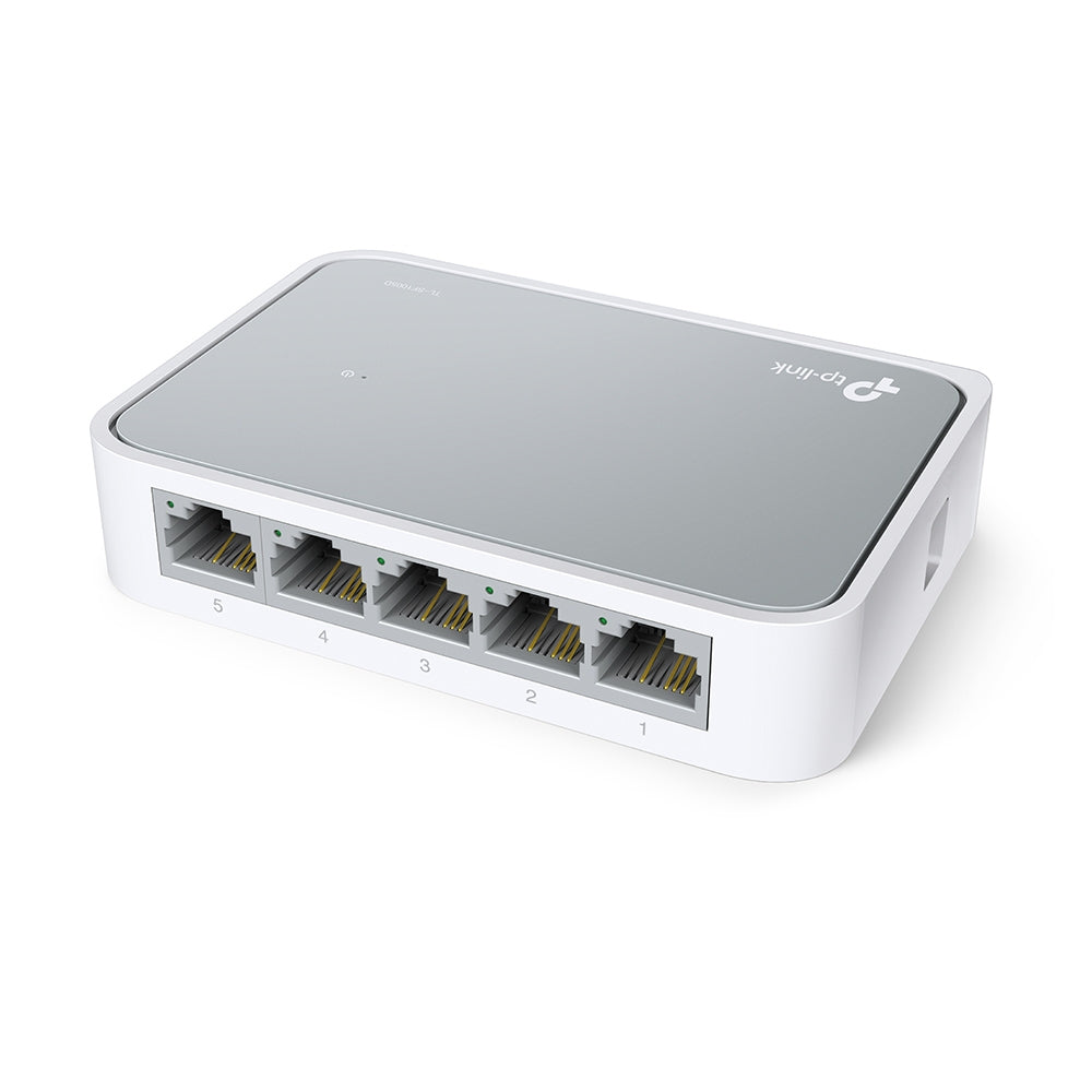 TP-Link TL-SF1005D 5-Port 10/100Mbps Desktop Switch | Efficient, Eco-Friendly, and Hassle-Free Network Expansion