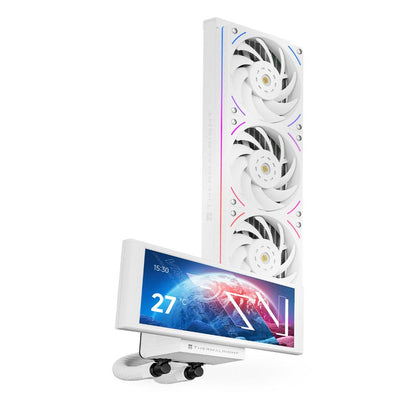 Thermalright Trofeo Vision 360 ARGB White & Black 360mm AIO Liquid CPU Cooler | 6.86" LCD Screen