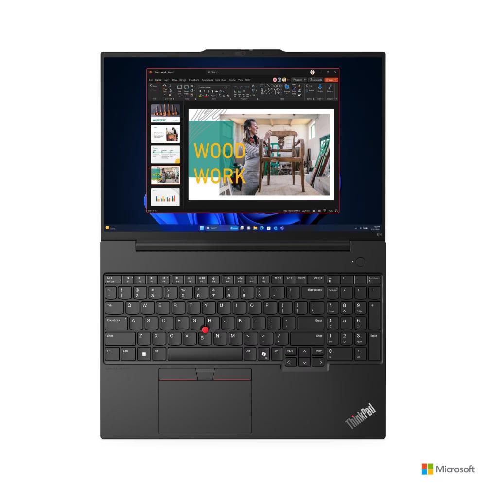 Lenovo ThinkPad E16 Gen 2 | Intel Core Ultra 5 125U | 8GB DDR5 | 512GB SSD | 16" WUXGA IPS | Backlit Keyboard | Wi-Fi 6E | Thunderbolt 4