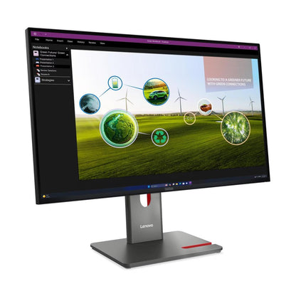 Lenovo ThinkVision P27Q-40 Monitor | 27" QHD IPS | 2560×1440 | 120Hz | 98% DCI-P3 | 99% sRGB | USB Hub | DisplayPort 1.4 | HDMI 2.1 | Daisy Chain