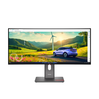 Lenovo ThinkVision P34WD-40 34" WQHD Curved USB-C Docking Monitor | 3440×1440 | IPS Black | 120Hz | 98% DCI-P3 | 99% sRGB | 140W PD 3.1 | 2.5GbE | KVM | PIP/PBP