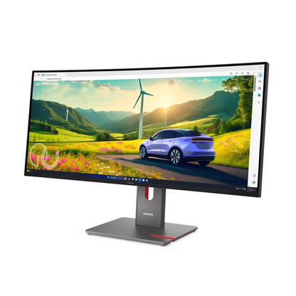 Lenovo ThinkVision P34WD-40 34" WQHD Curved USB-C Docking Monitor | 3440×1440 | IPS Black | 120Hz | 98% DCI-P3 | 99% sRGB | 140W PD 3.1 | 2.5GbE | KVM | PIP/PBP