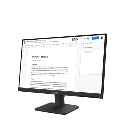Lenovo ThinkVision S22-4e | 21.5" FHD IPS 100Hz Monitor | 99% sRGB, 1300:1 Contrast, Low Blue Light, HDMI + VGA