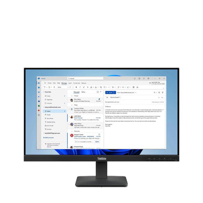 Lenovo ThinkVision S24-4e 23.8" FHD IPS Monitor | 1920×1080 | 100Hz | 99% sRGB | HDMI 1.4 | VGA | VESA 100×100 | Raven Black