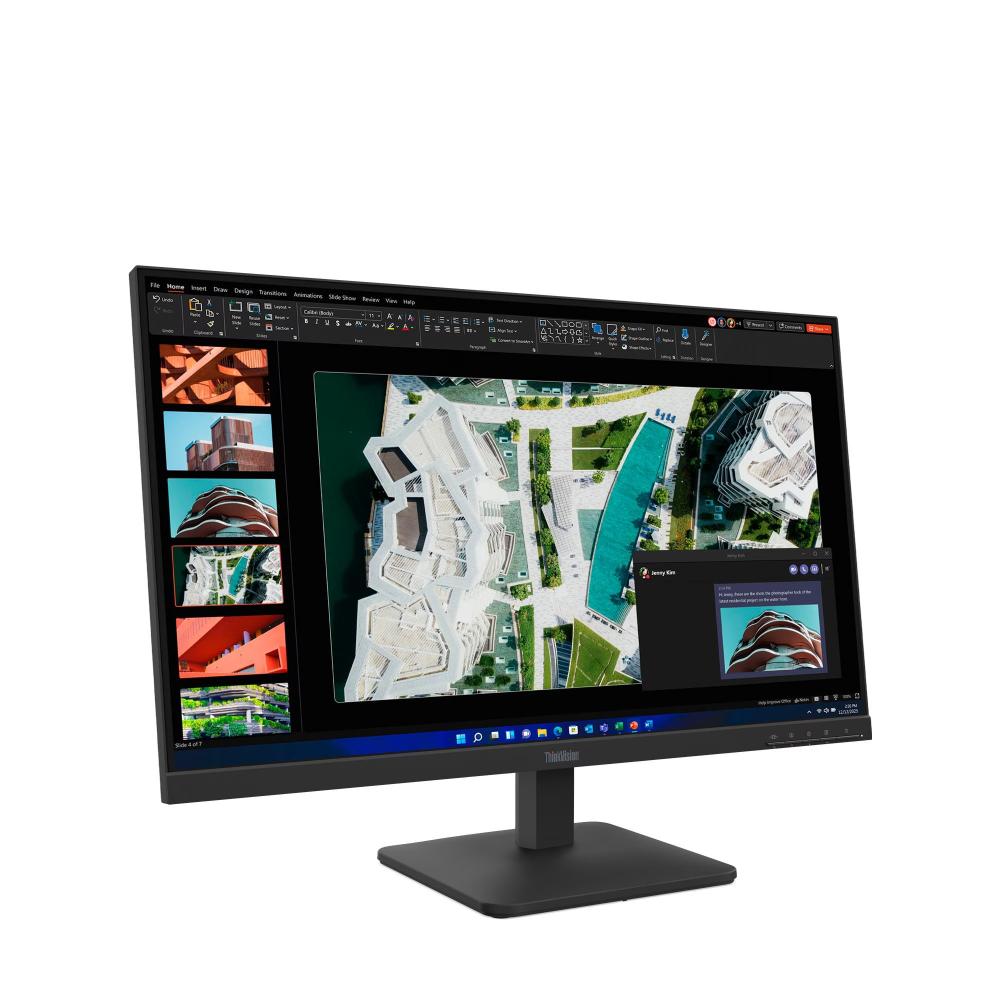 Lenovo ThinkVision S27-4e 27" FHD IPS Monitor | 1920×1080 | 100Hz | 99% sRGB | HDMI 1.4 | VGA | VESA 100×100 | Raven Black