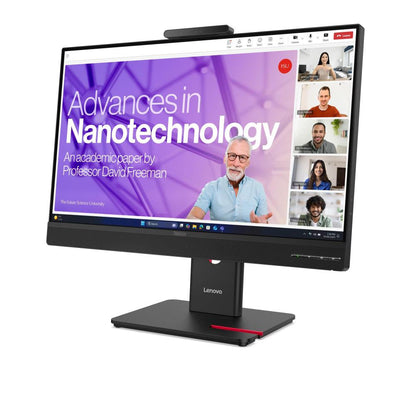 Lenovo ThinkVision T24-4v Monitor | 23.8" FHD IPS | 1920×1080 | 48–120Hz | 99% sRGB | 5MP IR+RGB Webcam | 3W×2 Speakers | HDMI 1.4 | DisplayPort 1.2 | VGA